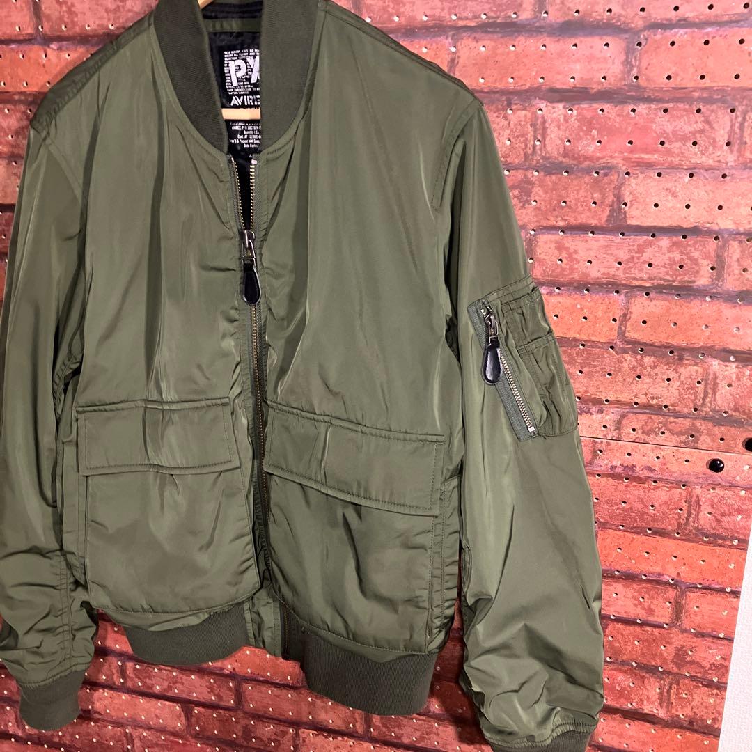 AVIREX MA-1 フライトジャケット オリーブ 美品 - メルカリ
