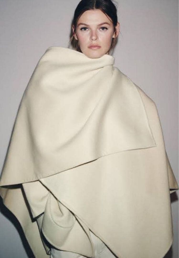 ZARA ZW COLLECTION ウールケープコート S - メルカリ