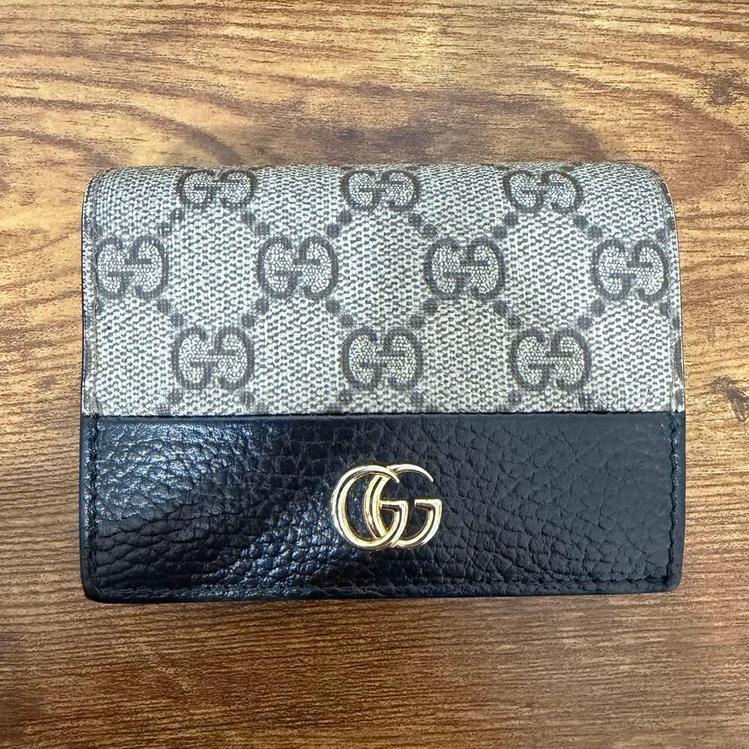 最終値下げ】GUCCI GGマーモント GGスプリーム 財布 - メルカリ