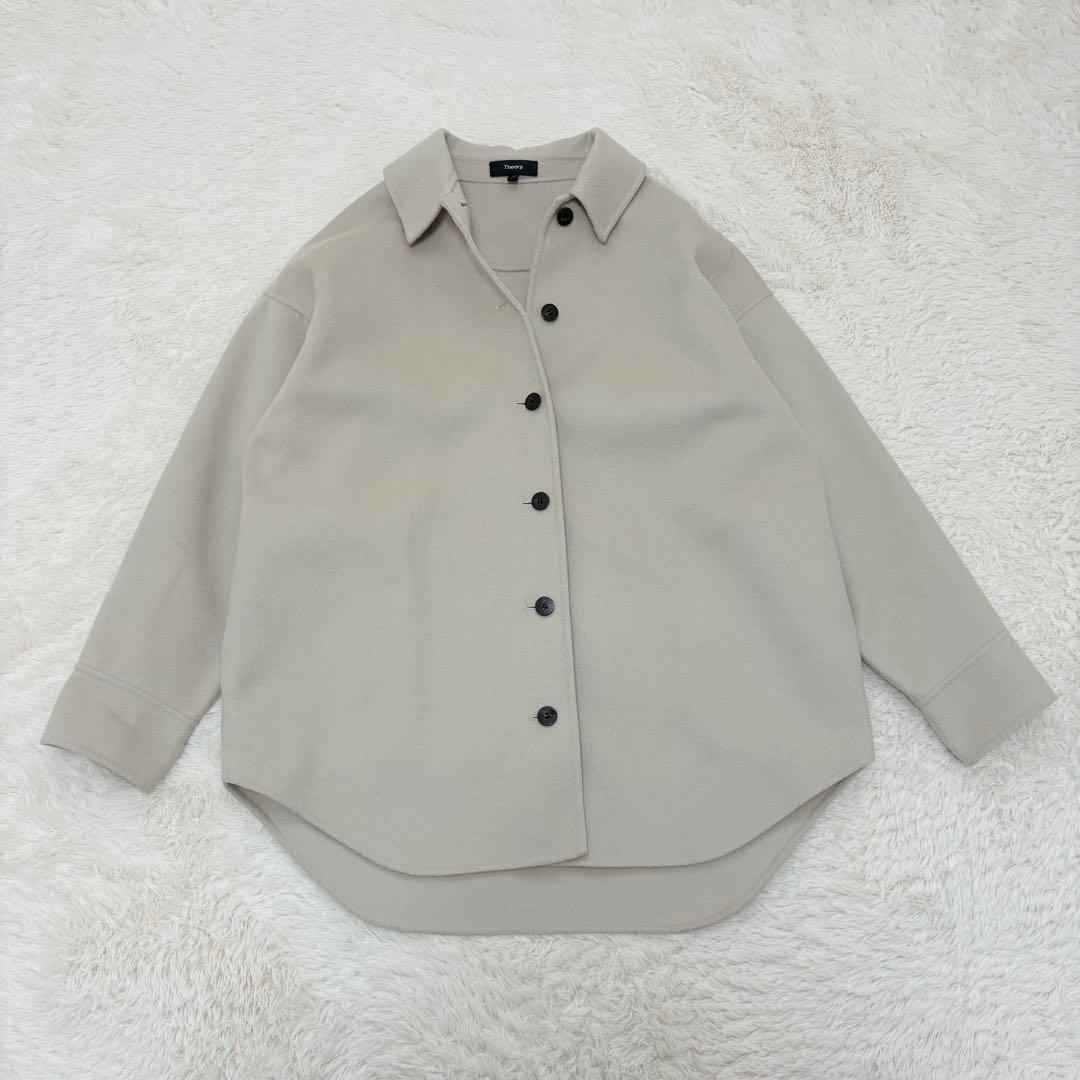人気✨セオリー LUXE NEW DIVIDE オーバーサイズシャツジャケット Theory - Luxe New Divide Os Shirt JK DF / オーバーサイズシャツ