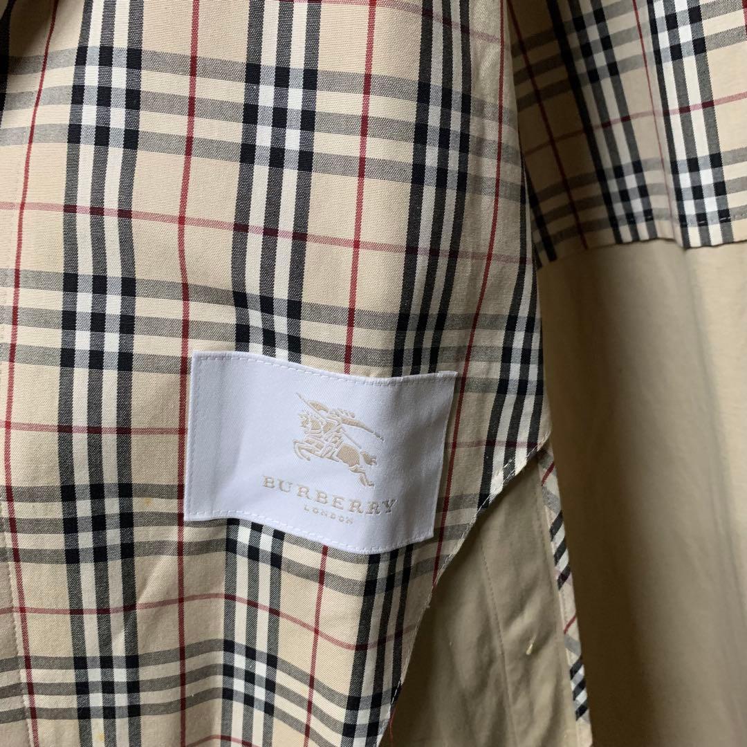 ノバチェック Burberry London トレンチコート ベージュ K107333903