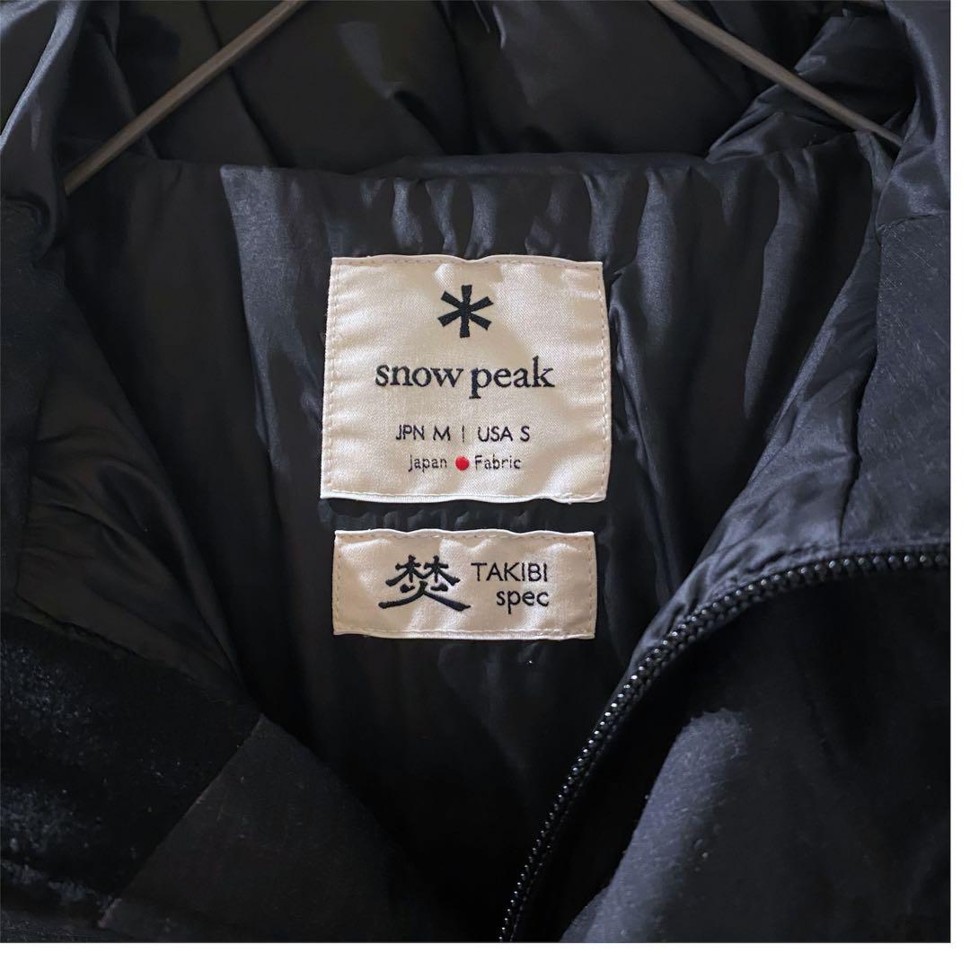 値下げ！Snow peak アノラックダウン 焚き火 ブラック M - メルカリ