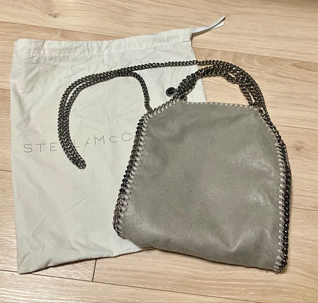 【正規品】ステラマッカートニー ファラベラ ミニ グレー ショルダーバッグ ステラマッカートニーファラベラ ミニチェーンショルダー グレー