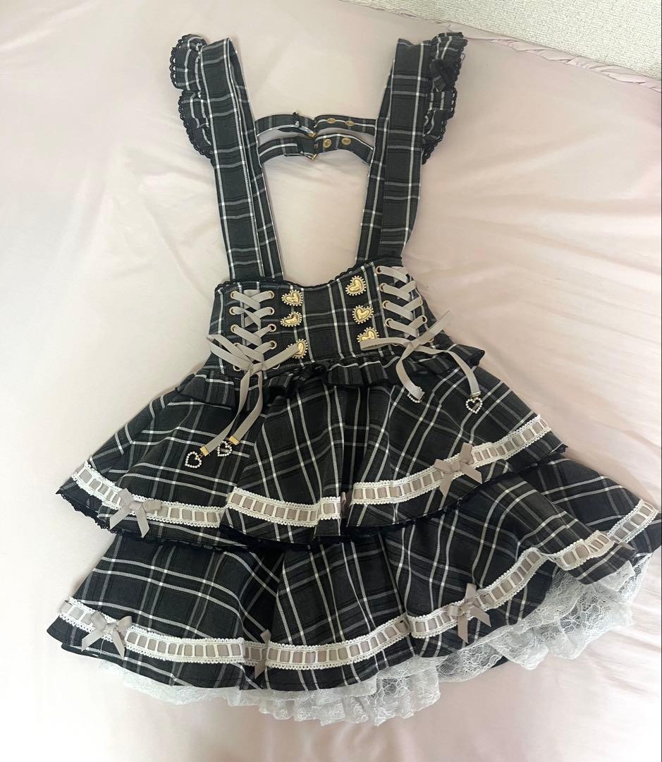 ♡LIZLISA はしごリボンチェックティアードスカパン ブラックチェック♡ はしごリボンツイードティアードスカパン ｜ LIZ LISA（リズリサ）公式