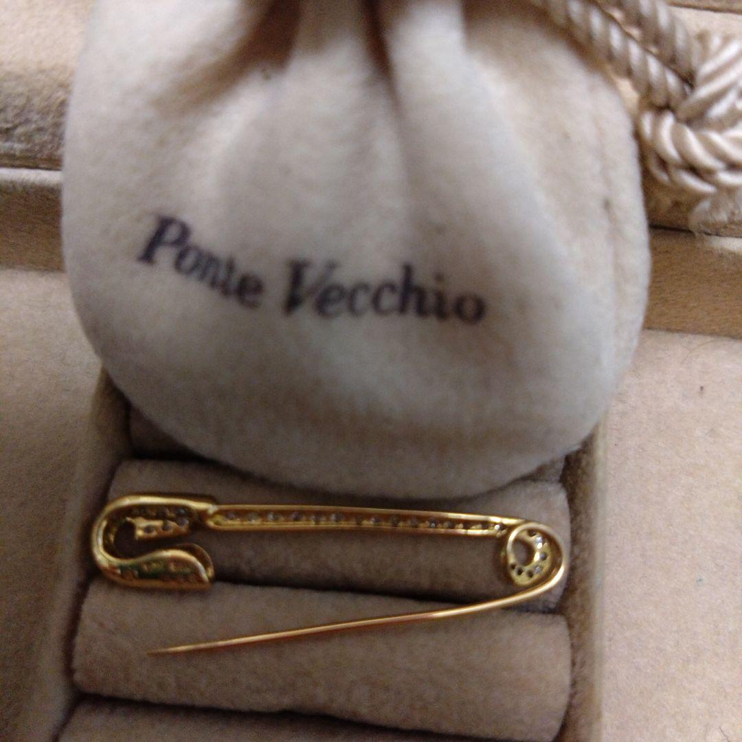 Ponte Vecchio K18ダイヤモンド0.28イエローゴールドブローチ - メルカリ