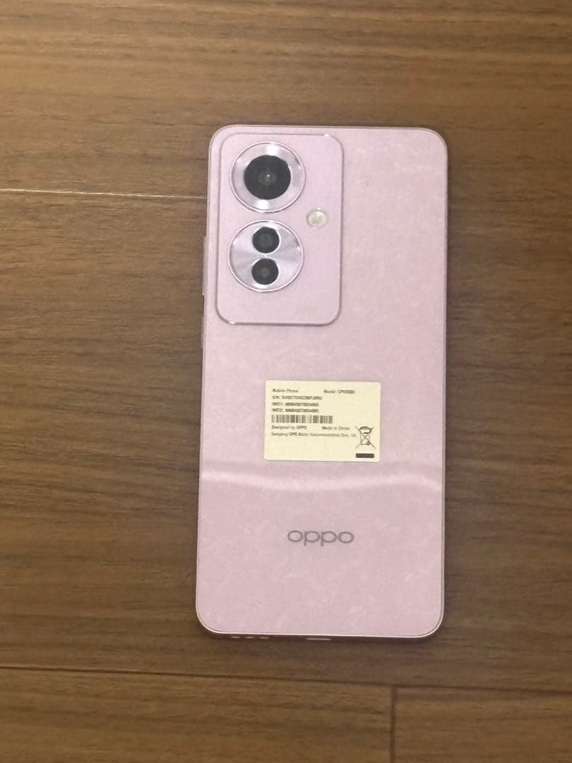 OPPO Reno11 A コーラルパープル 美品 ケース付 Reno OPPO Reno11 A Y!mobile版 コーラルパープル SIMフリー 8+128GB