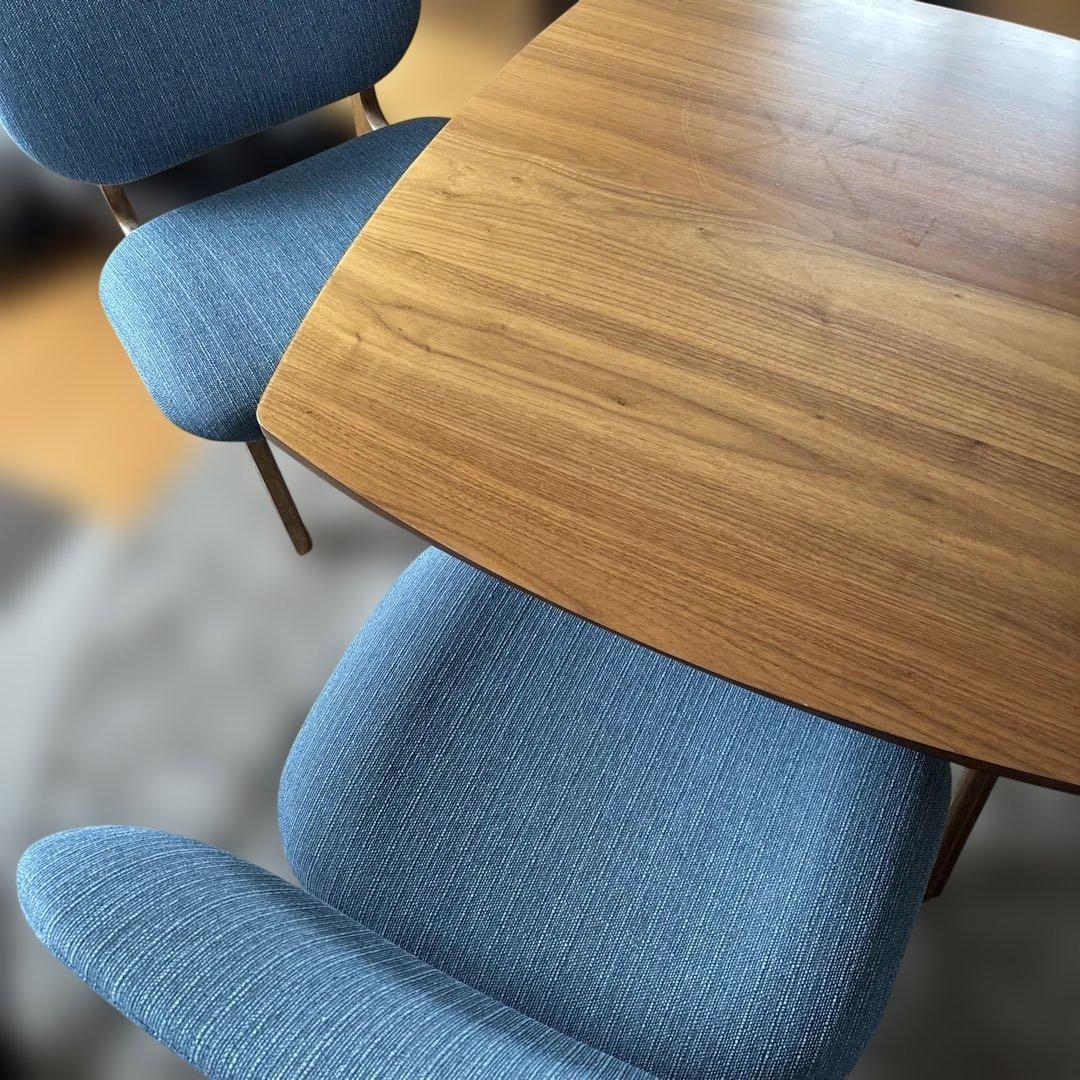 【東京都北区引取り限定】ニトリ ダイニングテーブル&イス　3点セット ニトリ（NITORI） 幅78 ダイニングテーブル3点セット（DTアルナス