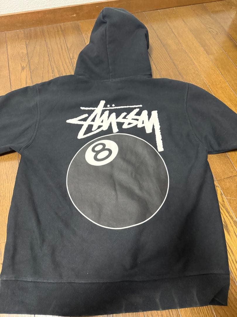 Stussy 8ボール パーカー ブラック - メルカリ