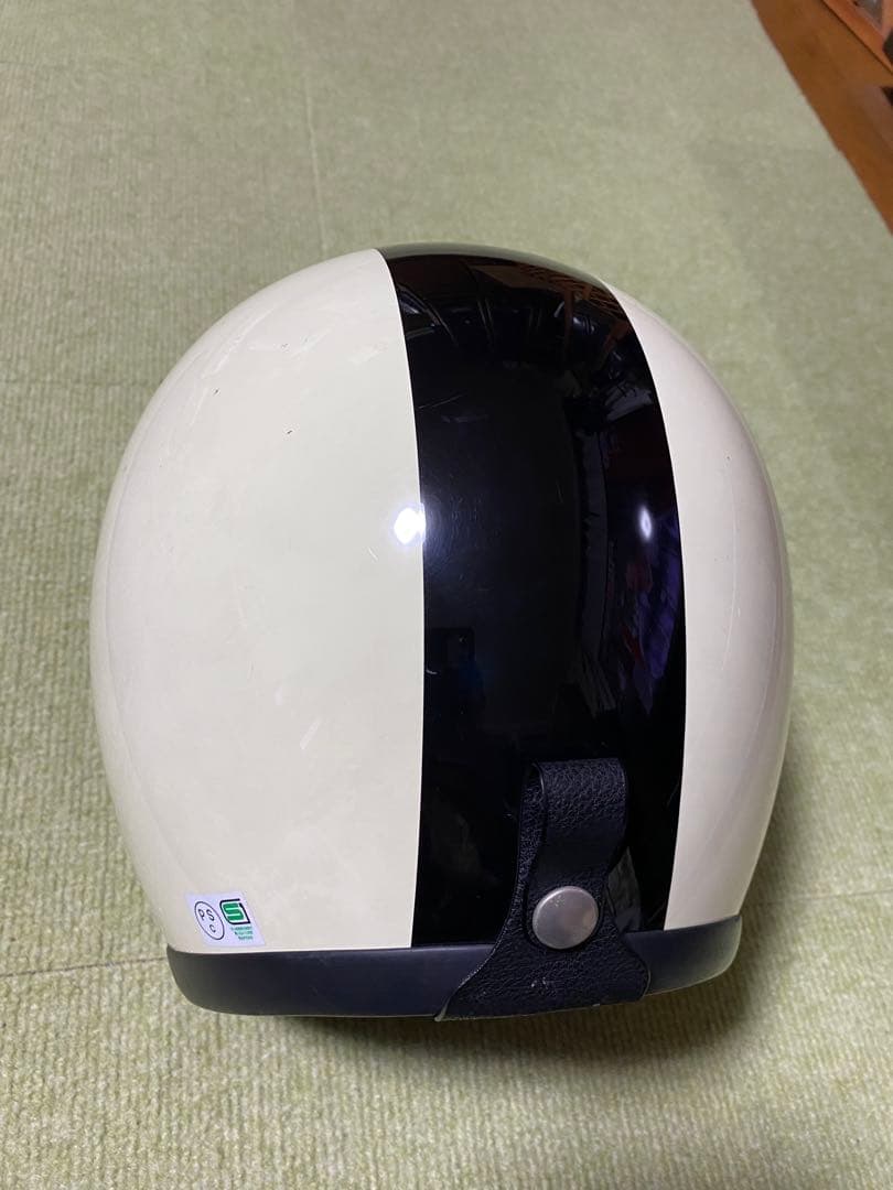 人気カラー】BUCO ブッコ アイボリーブラックジェットヘルメット L