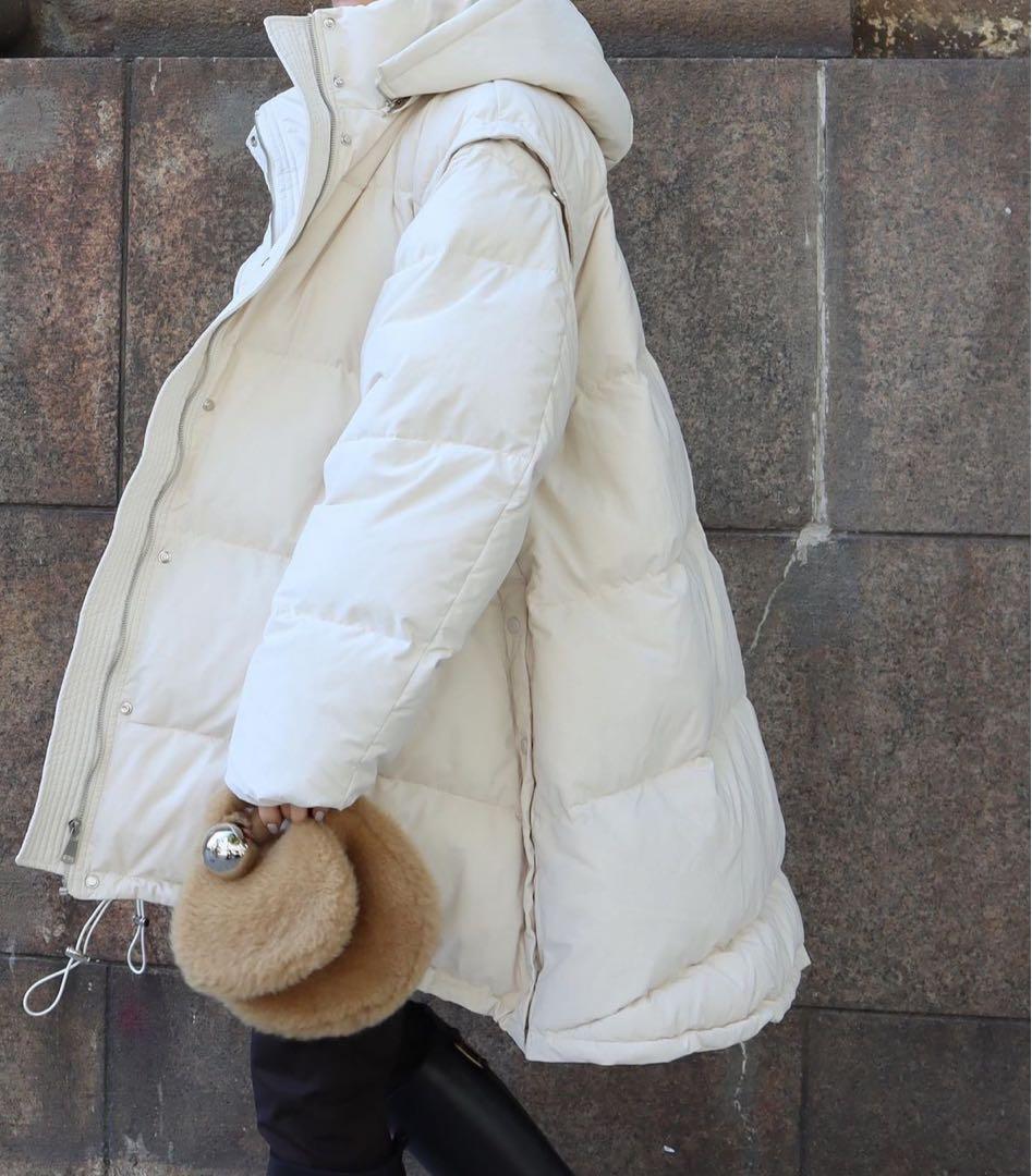 machattマチャット 2wayダウンコート ホワイト - メルカリ