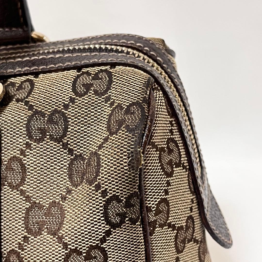 GUCCI グッチ ミニボストン ハンドバッグ GGキャンバス 152457 - メルカリ