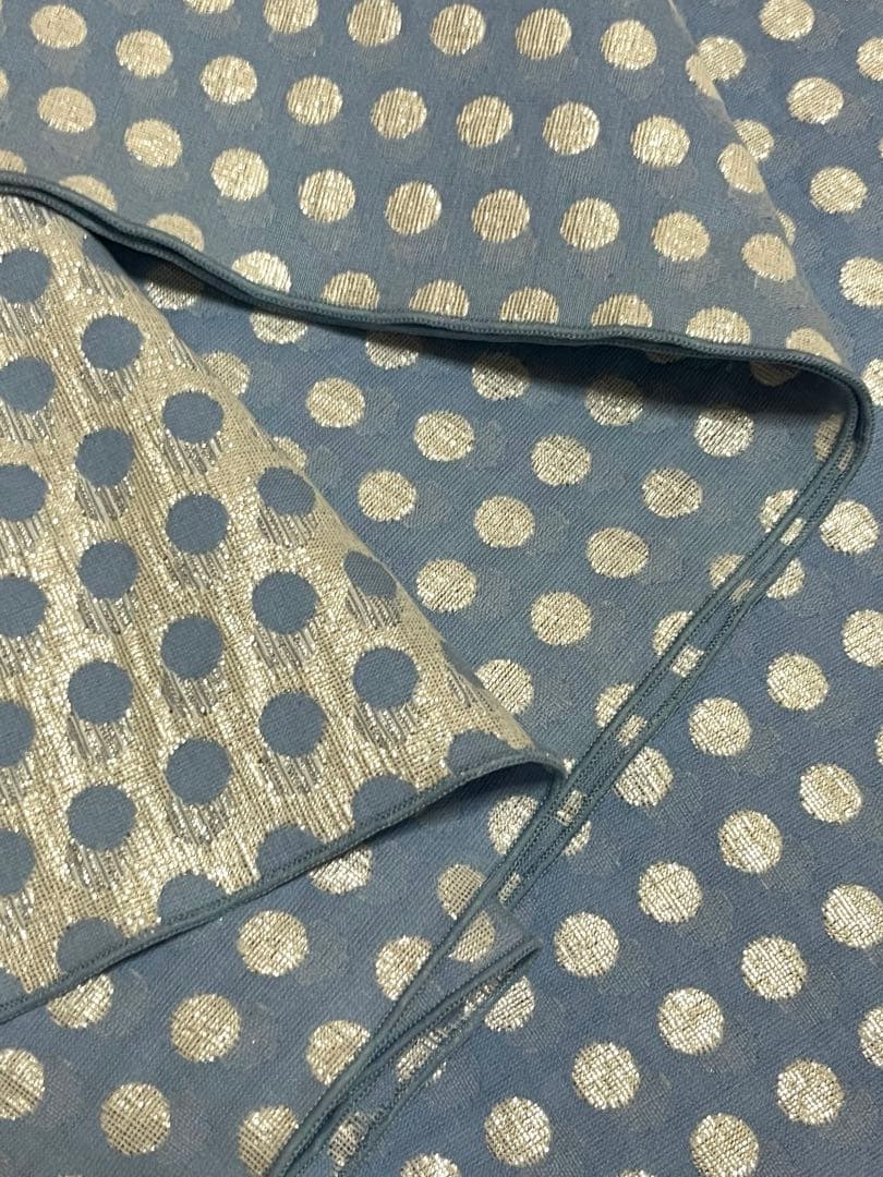 tsubakian シャイニードット 兵児帯 水色×シルバーの通販はau PAY