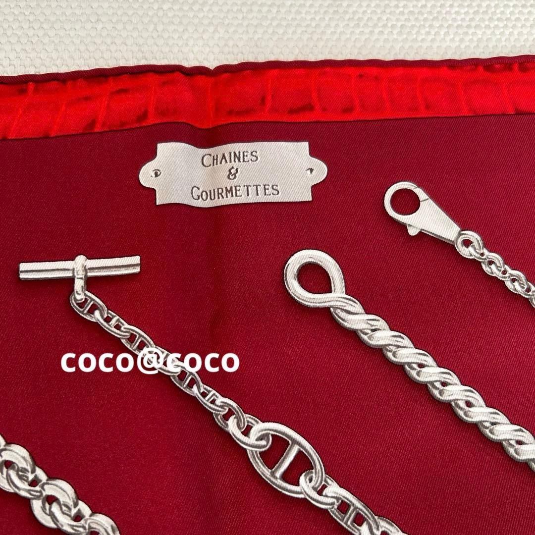 エルメス スカーフ シェーヌダンクル柄CHAINES ET GOURMETTES - メルカリ