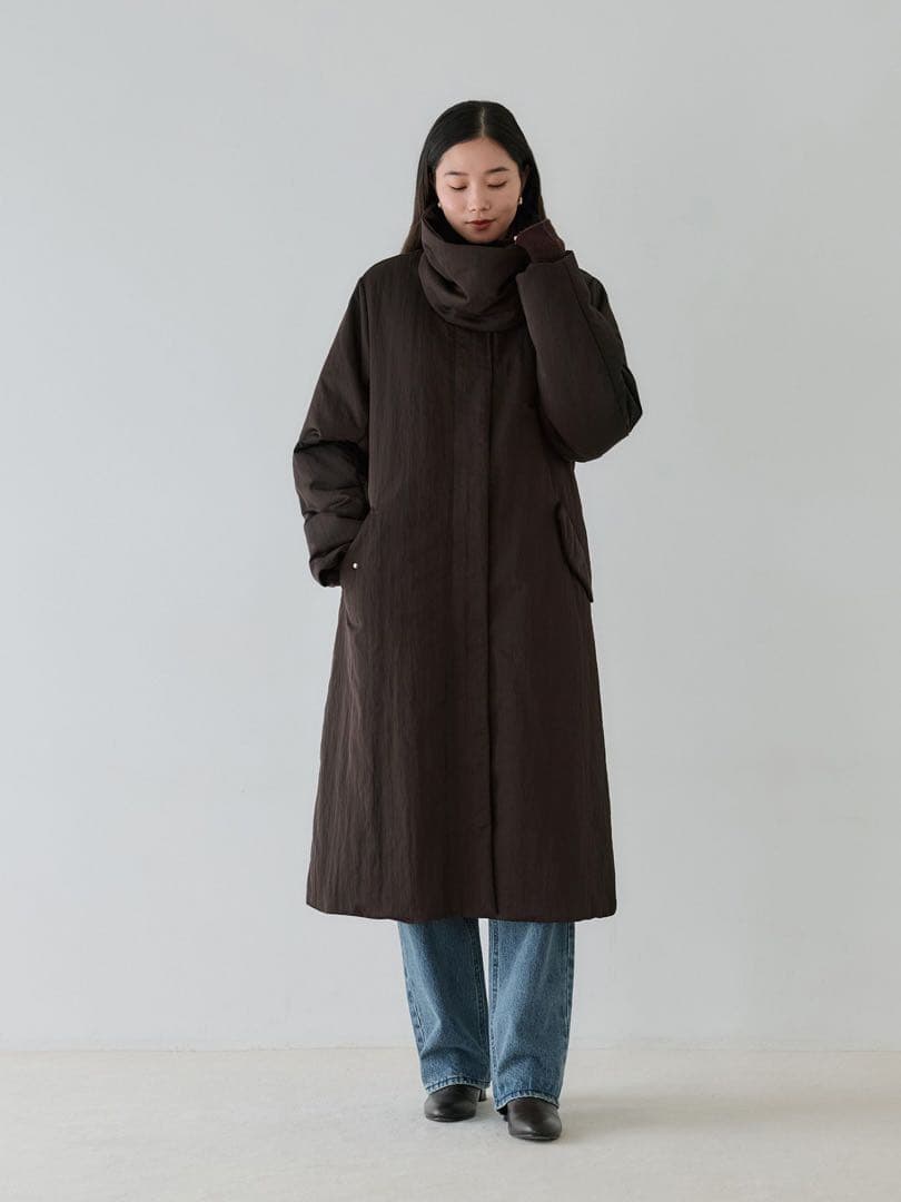 crewre 2wayノーカラーパファーコート サイズ1 - メルカリ