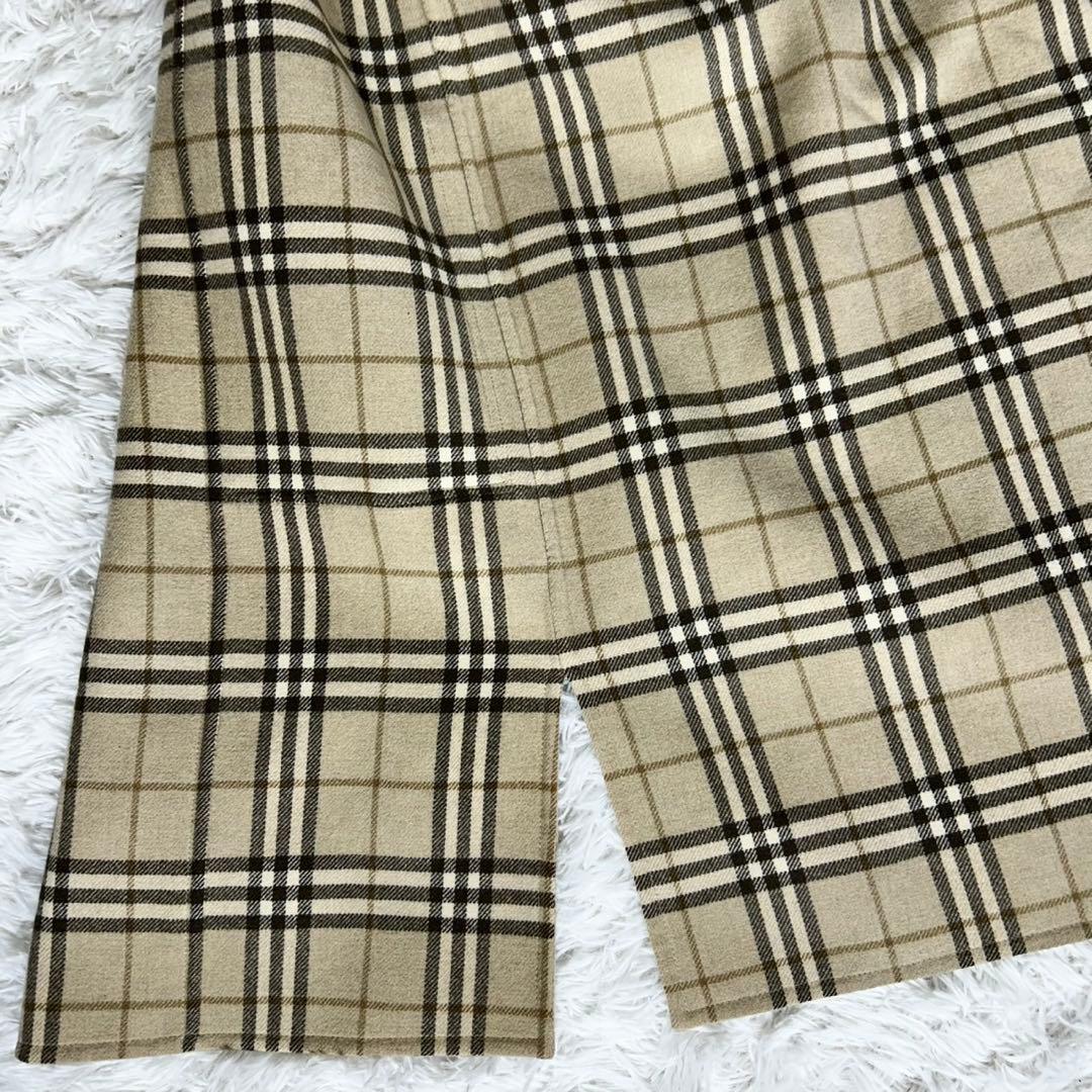 美品✨《バーバリーロンドン》カシミヤ混 ダブルフェイス フーデッドコート36