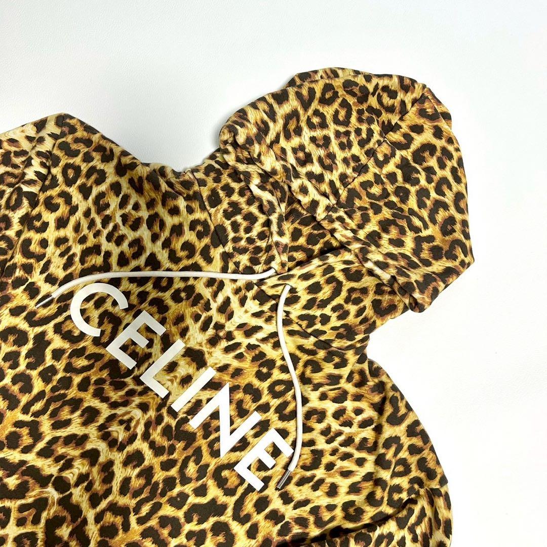 希少】CELINE セリーヌ レオパード パーカー L ヒョウ柄 - メルカリ