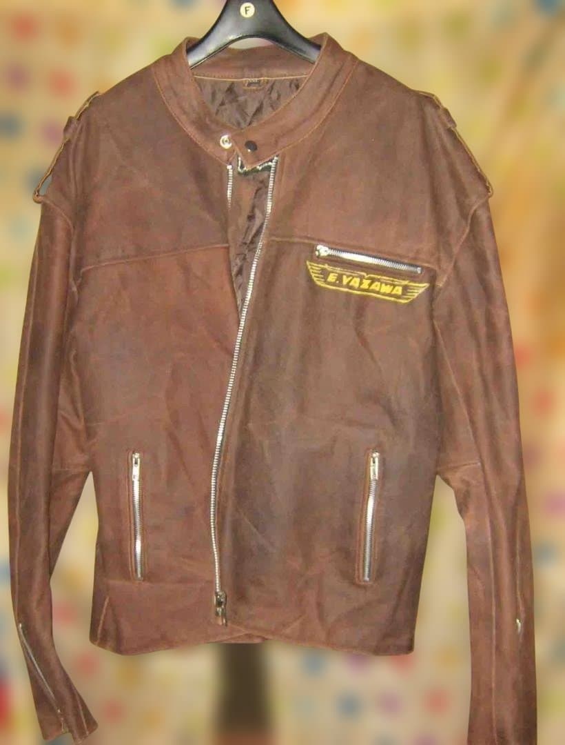 ペイント・ライダース革ジャン　XXL表記で実寸はやや大きめのXL Yazawa 革ジャン 襟付きシングル レザージャケット｜カドヤ公式オンライン