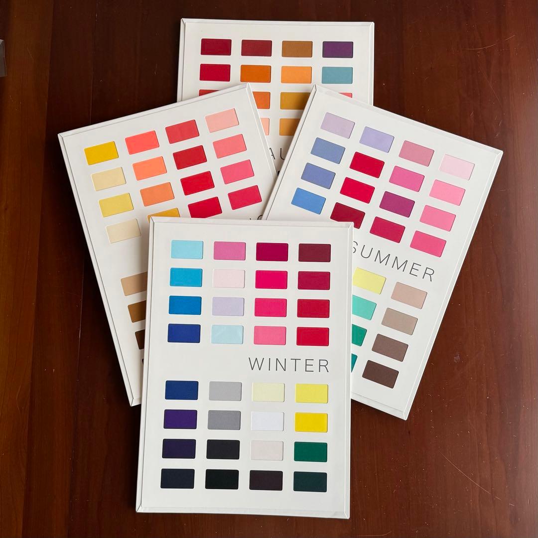 未使用 ICBI公式パーソナルカラー ドレープ 色見本 130色 金銀フル