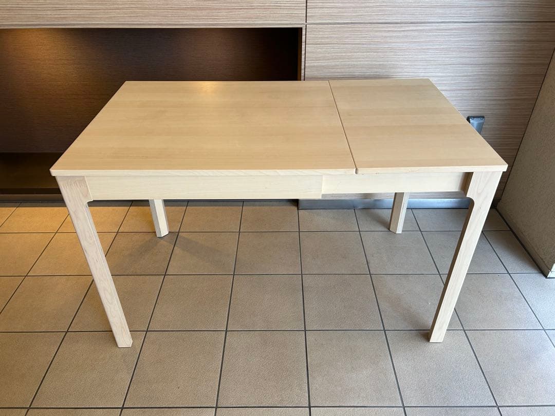 美品】IKEA EKEDALEN 伸長式ダイニング テーブル バーチ - メルカリ