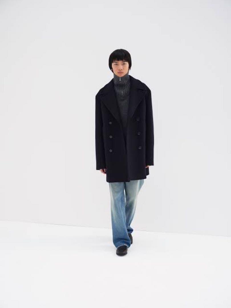 AW24 AURALEE SPONGE WOOL MELTON P-COAT