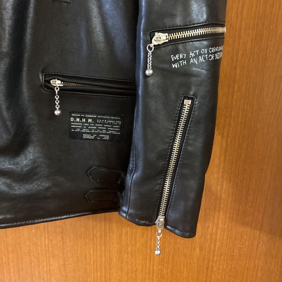 デンハム ダブルライダースジャケット - メルカリ