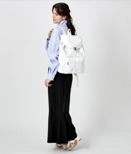 レスポートサック 神崎恵 ホワイト リュック バックパック - メルカリ