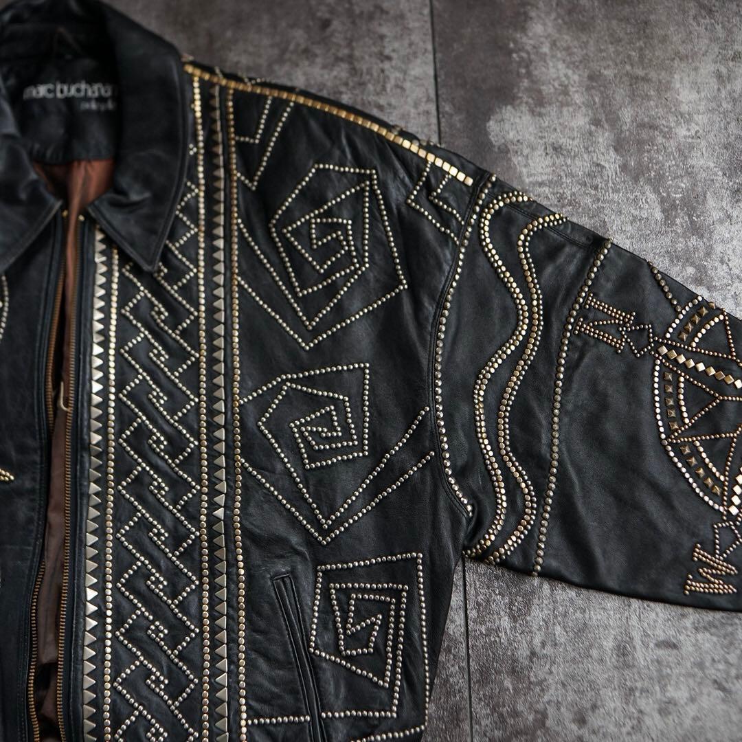 Marc Buchanan PELLE PELLE レザージャケット ブラック - メルカリ