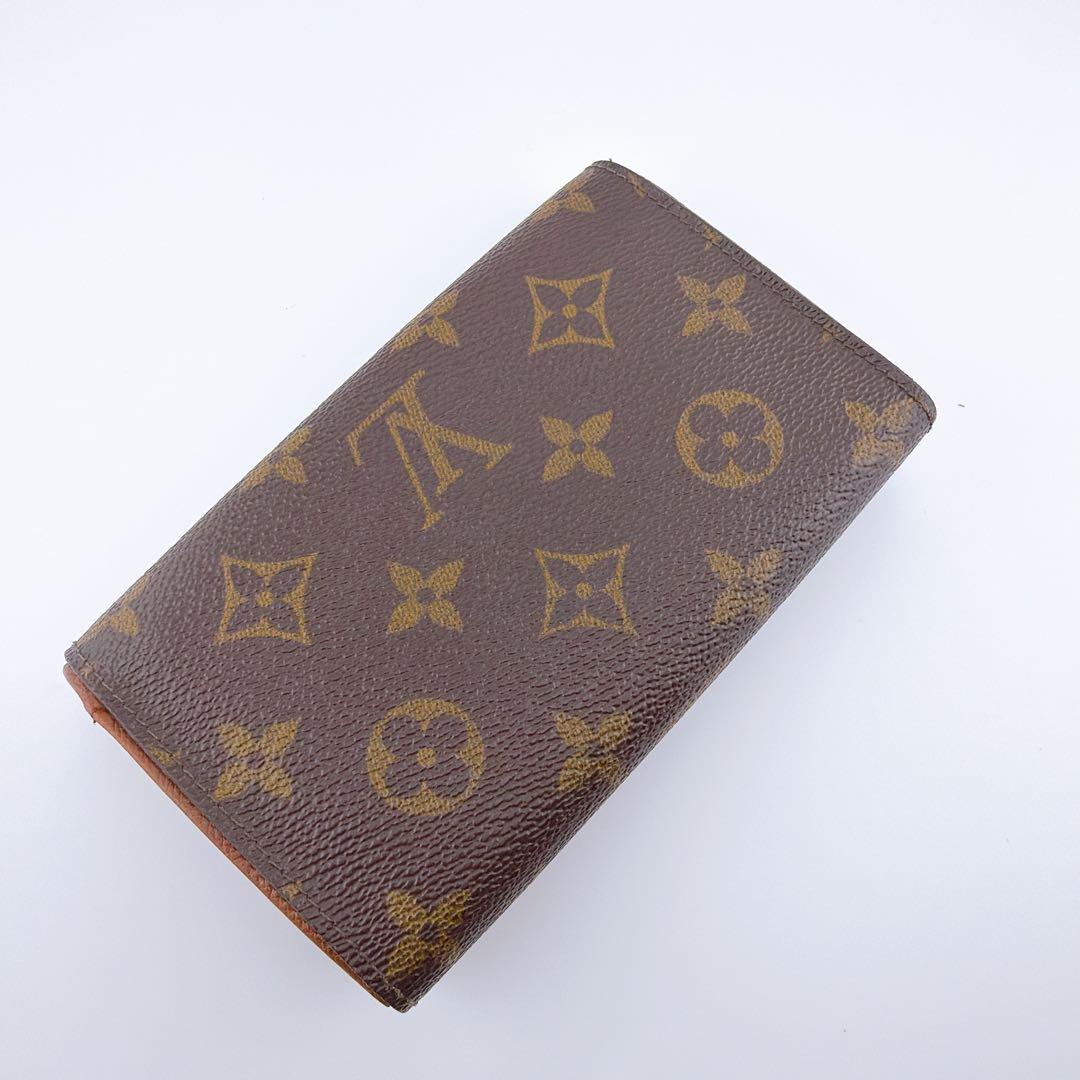 良品】ルイヴィトン モノグラム ポルトモネビエトレゾール 二つ折り