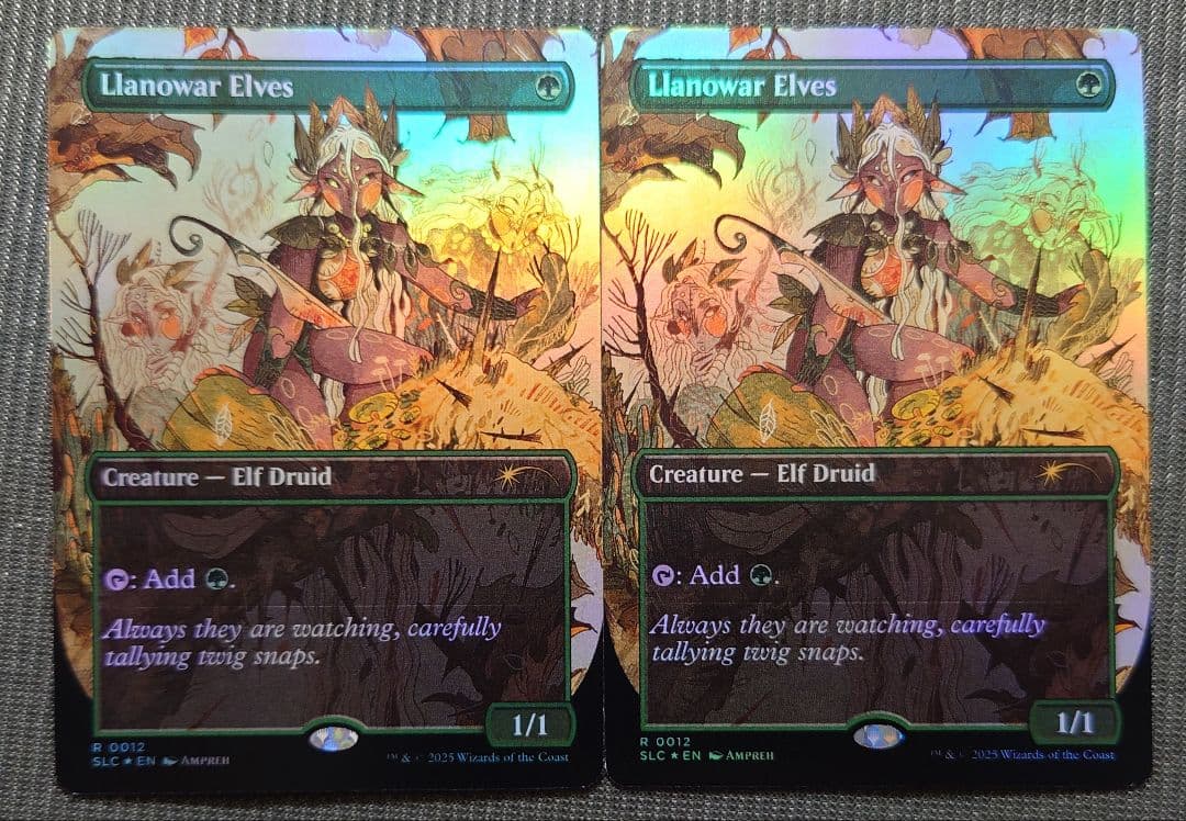 mtg 2枚セット フルアート FOIL ラノワールのエルフ slc sld - メルカリ