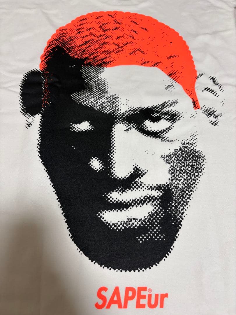 SAPEur サプール ロッドマン 10周年福袋限定 ロンT 白×オレンジ XL