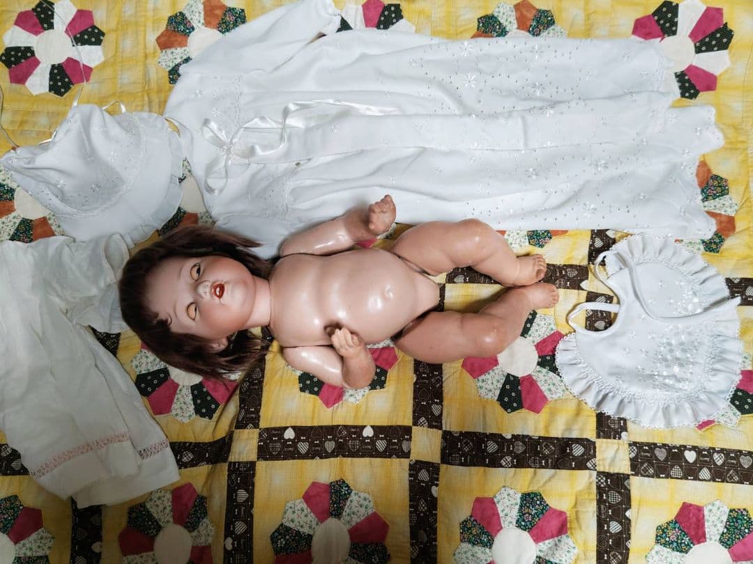 RE Nippon アンティークドール ベビービスクドール/モリムラドール同