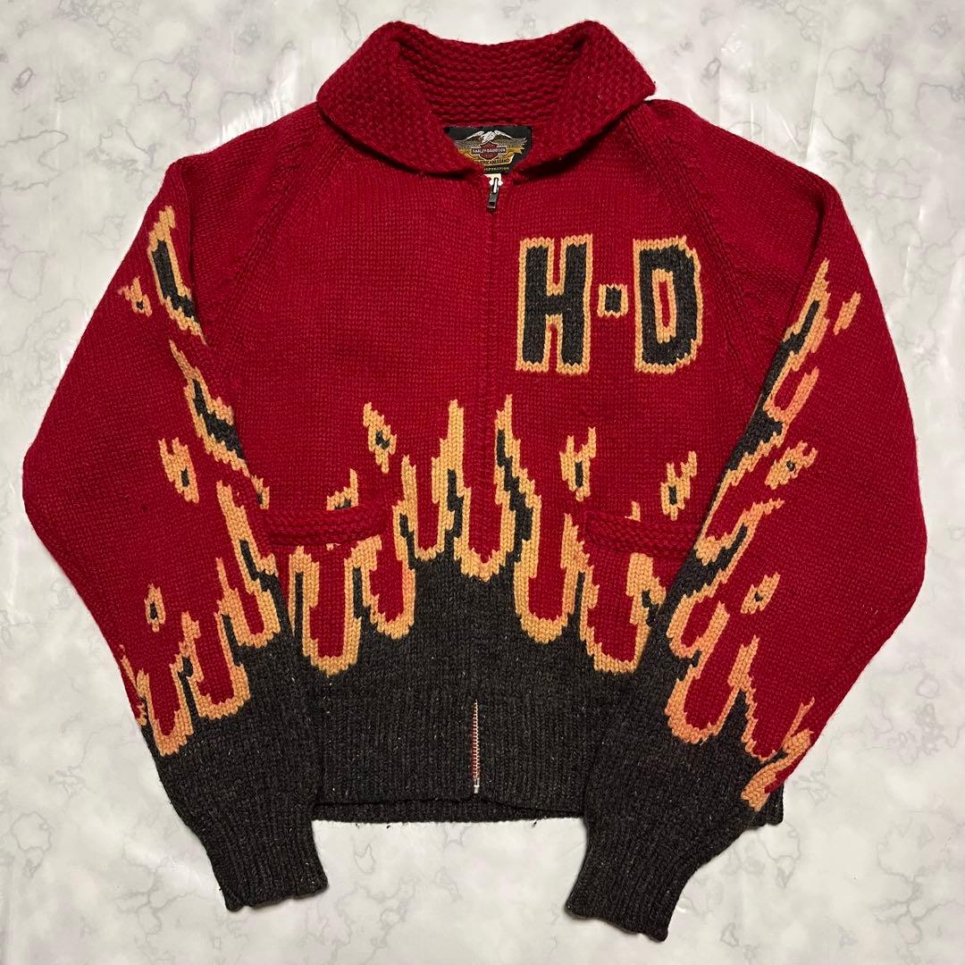 ハーレーダビッドソン カウチン ニット - メルカリ