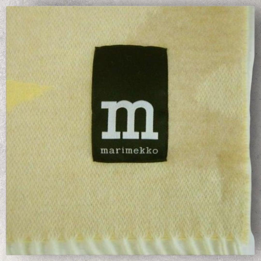 Marimekko マリメッコ ウニッコ ストール マフラー ライトイエロー
