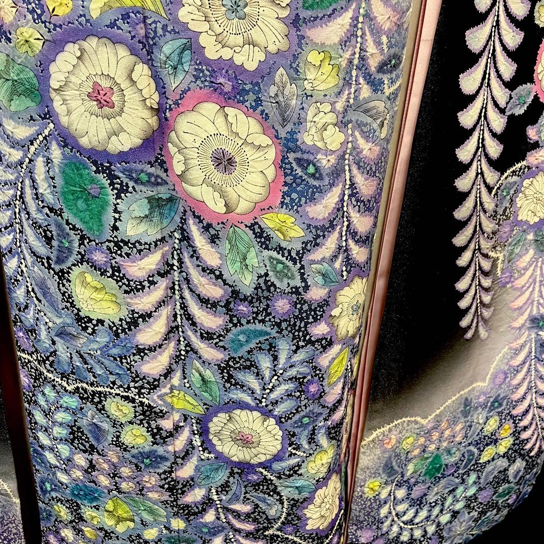 □振袖フルセット□逸品□辻が花振袖□銀通し□花絞り□成人式振り袖