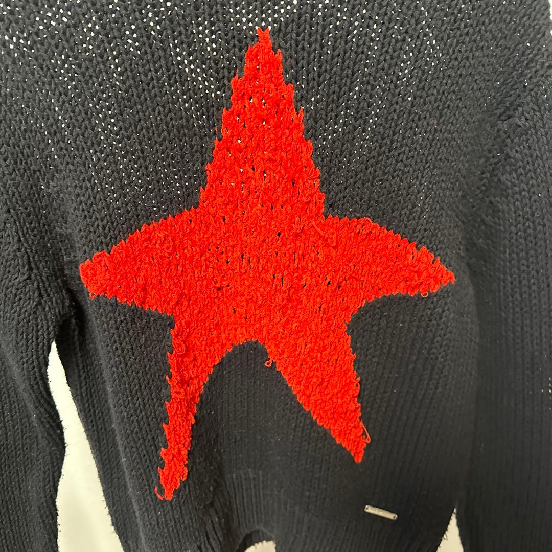 diesel ディーゼル星形刺繍 黒いニットセーター - メルカリ