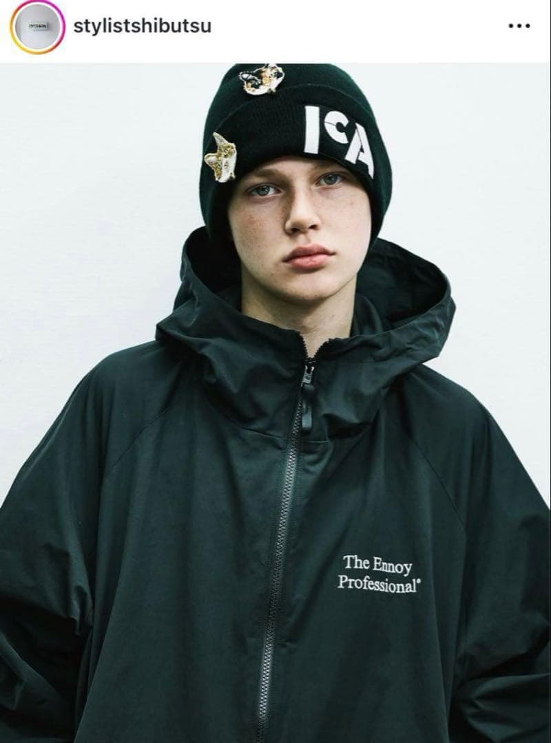 お値下げ】ENNOY エンノイ セットアップ ブラック/ホワイト フード型