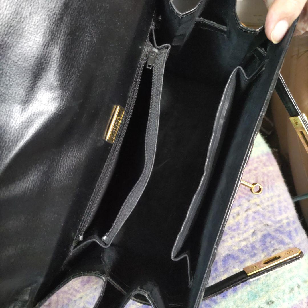 《シャイニング、クロコダイルバック》美品、角スレ傷無し、ベタつき無し1853