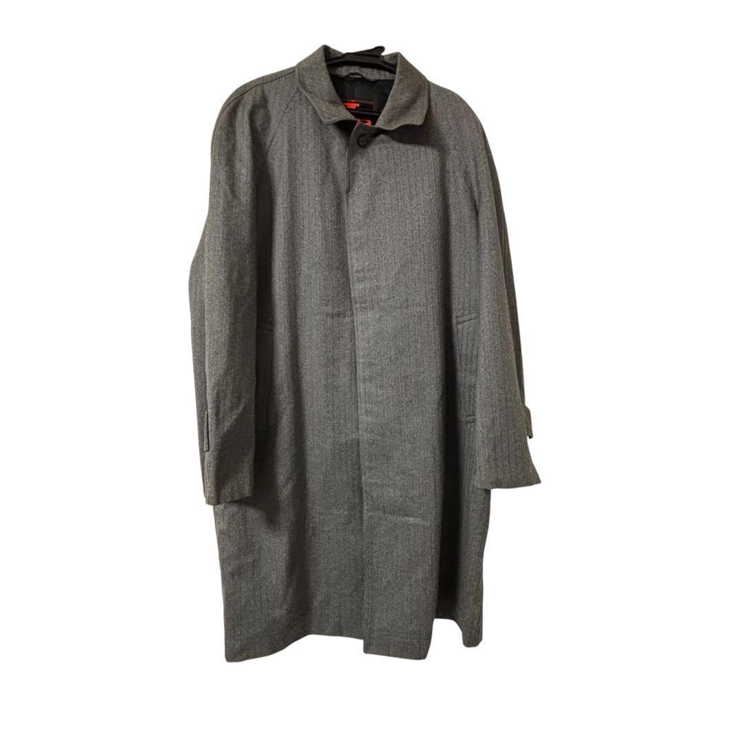 ウール100% チェスターコート グレー ヘリンボーン 97 - メルカリ