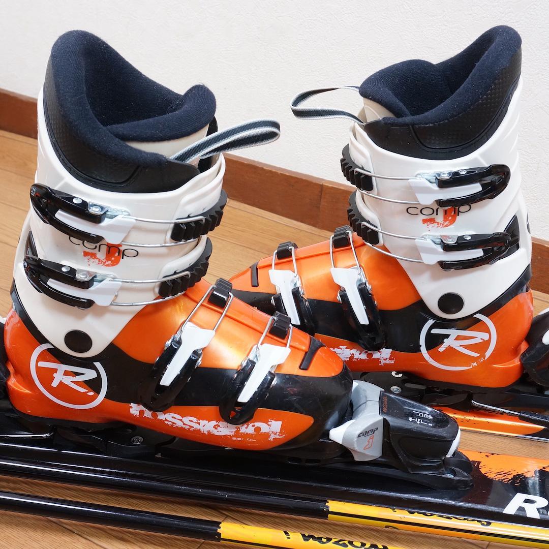メンテ済 130cm 靴23～23.5cm ROSSIGNOL スキーセット