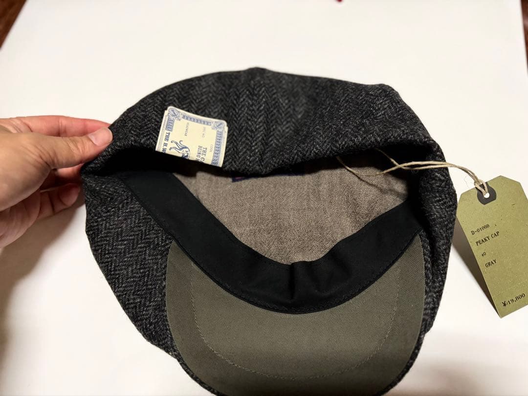 THE H.W.DOG&CO PEAKY CAP GRAY キャスケット 40