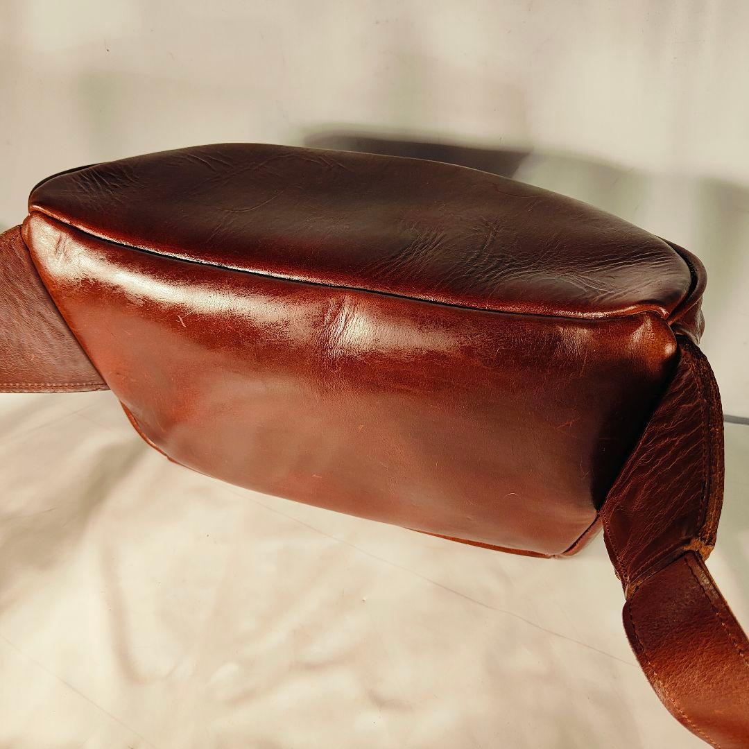 割引価格中【極上完売品】The child mind 高級極厚革ボディバッグ