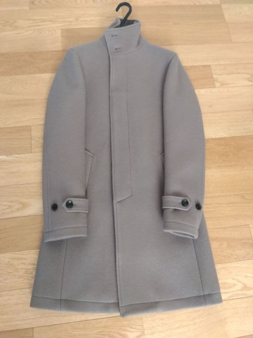 新品タグ付定価12万】ジュンハシモト カシミヤ スタンドカラーコート