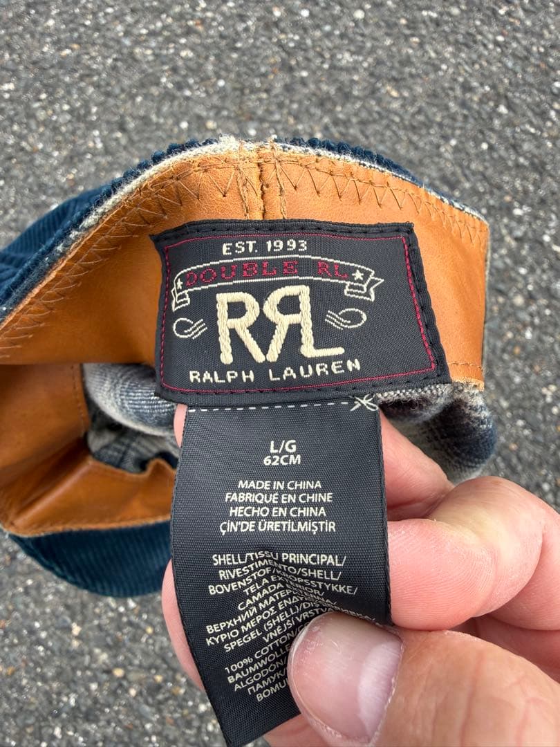 RRL ネイビー コーデュロイ キャスケット Ralph Lauren 帽子 - メルカリ