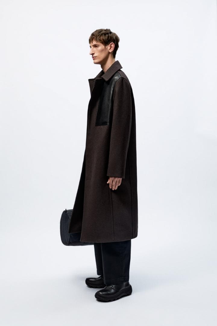 ZARA studio nicholson パッチ レザー コート S - メルカリ