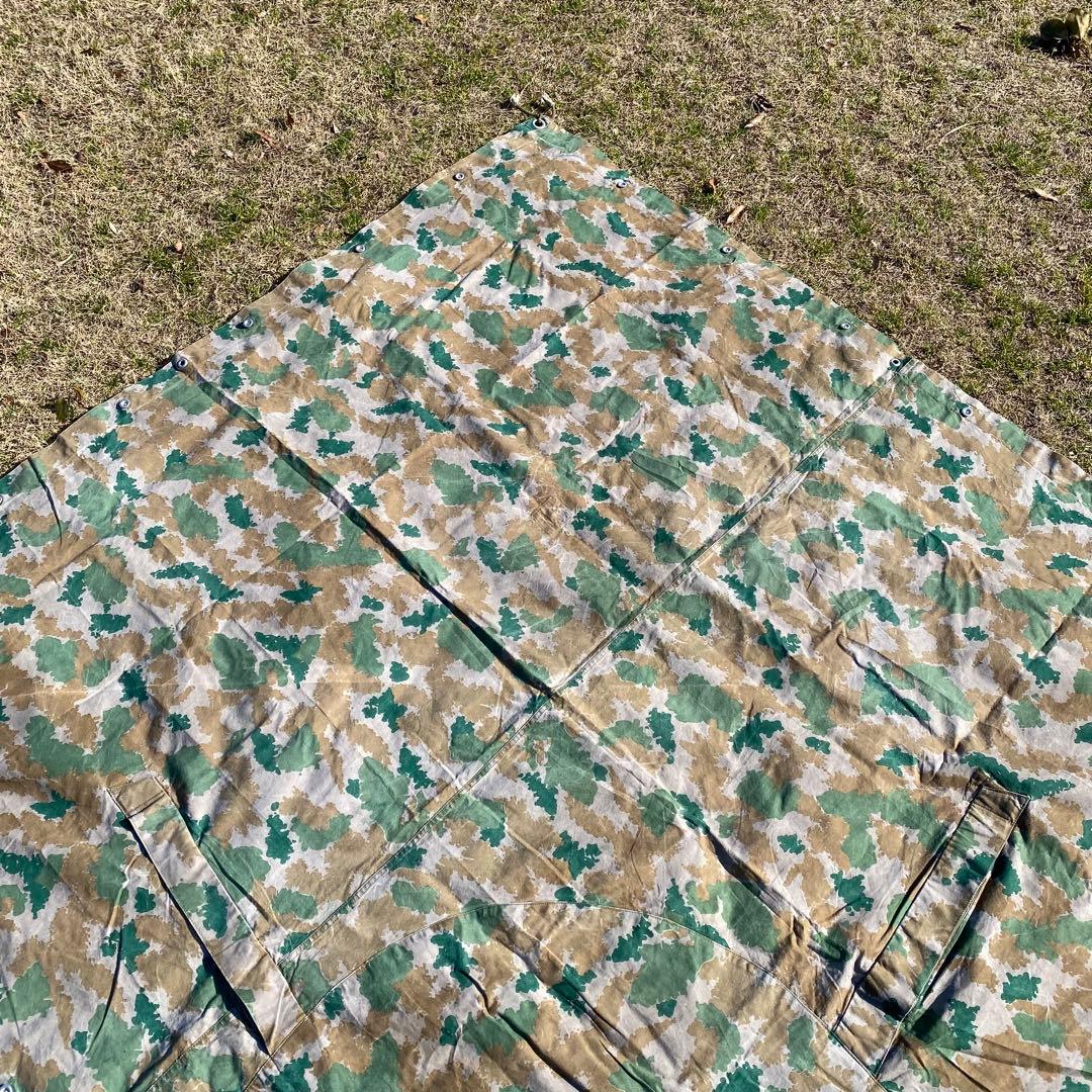 超レア】東ドイツ軍 軍幕 フローラルカモ ブルメンターンカモ 1枚