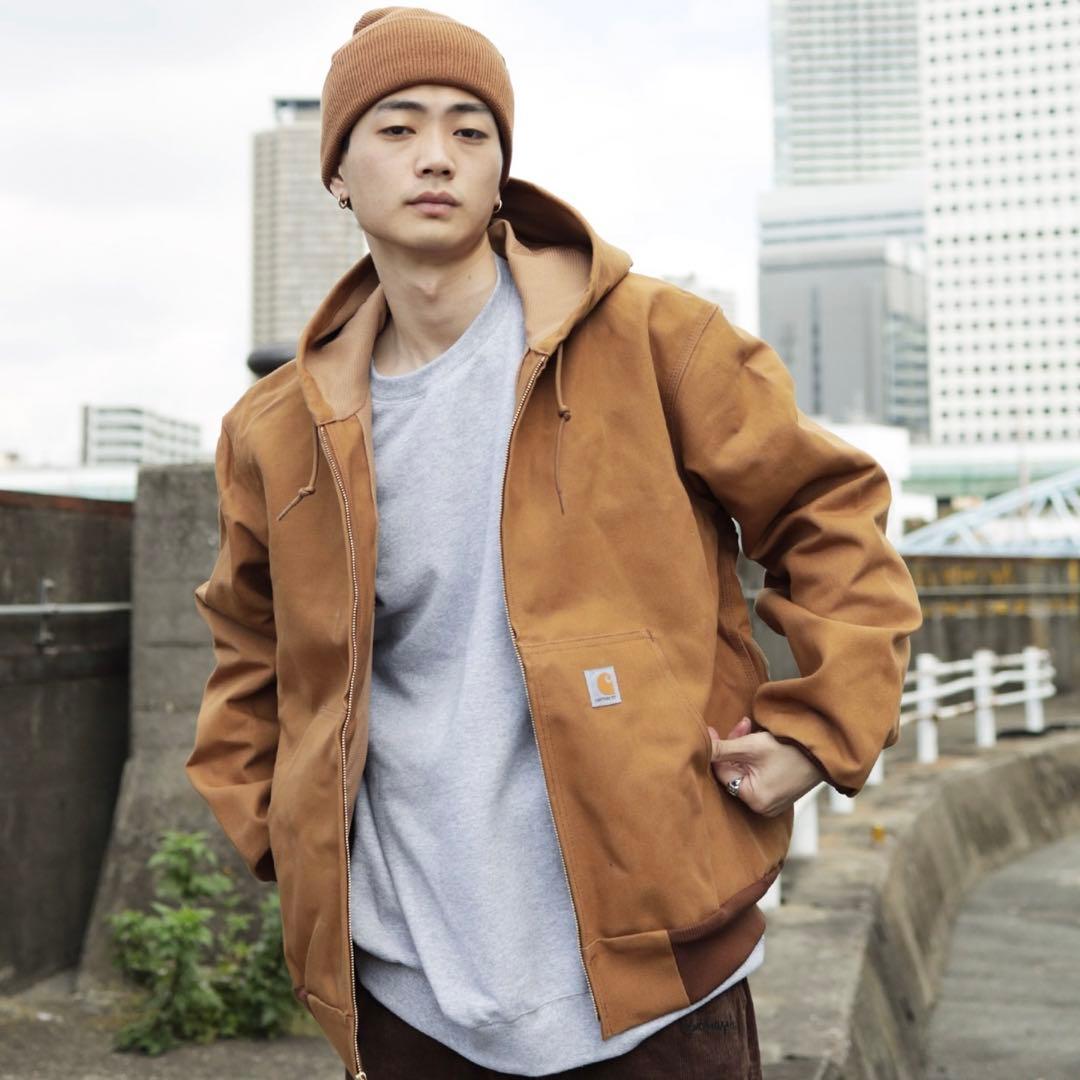 Carhartt カーハート ダックパーカー ダックジャケット カーキ L