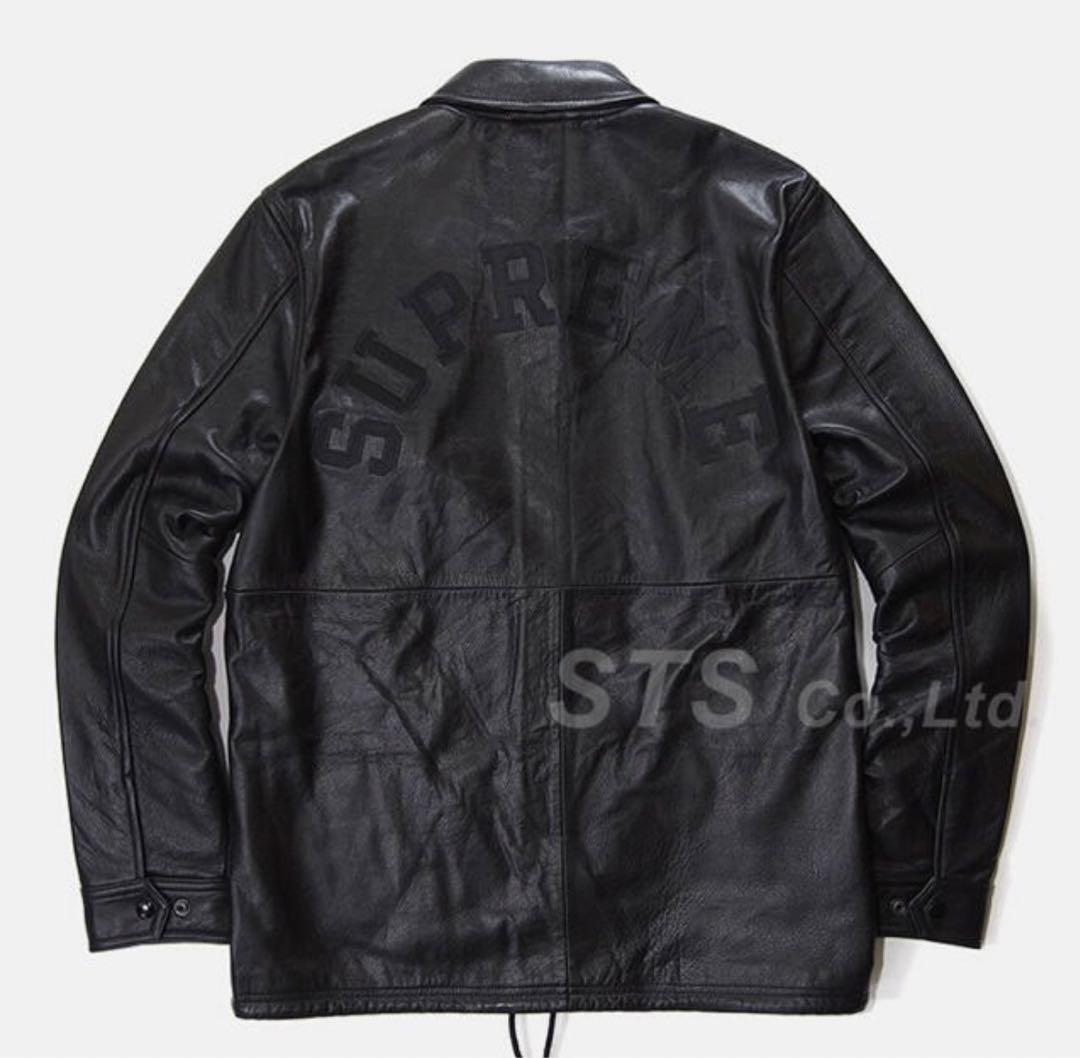 Supreme Champion レザー コーチジャケット 黒 S チャンピオン - メルカリ