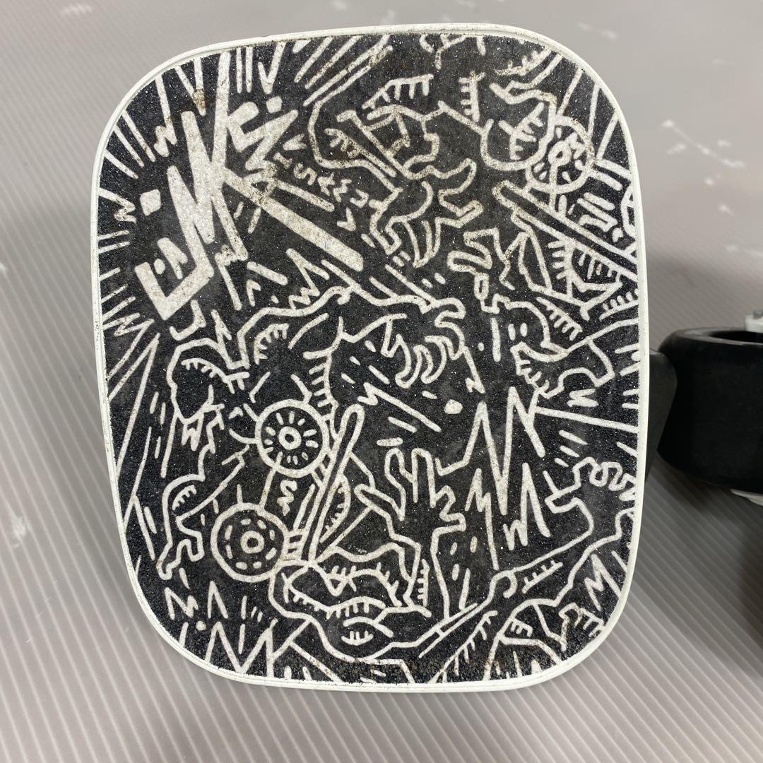 ☆美品☆JMKスケートボードデッキ ホワイト/ブラック フリーライン