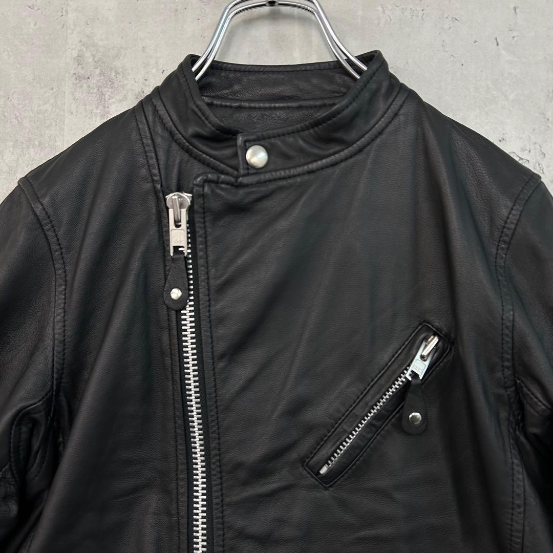 ソ*ラ様 AWESOME LEATHER レザー ライダース ジャケット 山羊革 - メルカリ