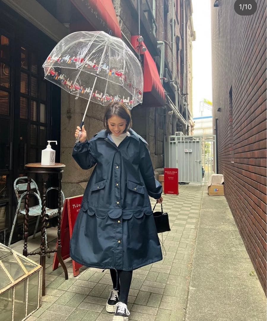 rosymonster レインコート ネイビー - メルカリ